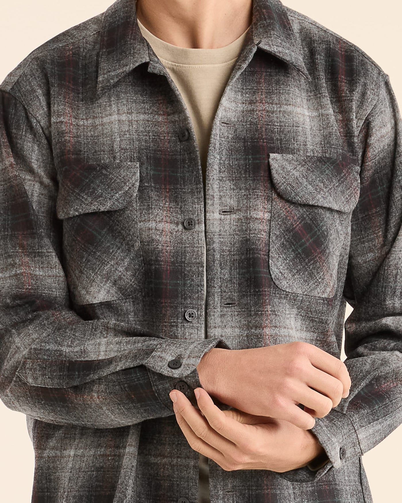 Pendleton Board Shirt Plaid Grey Mix multi