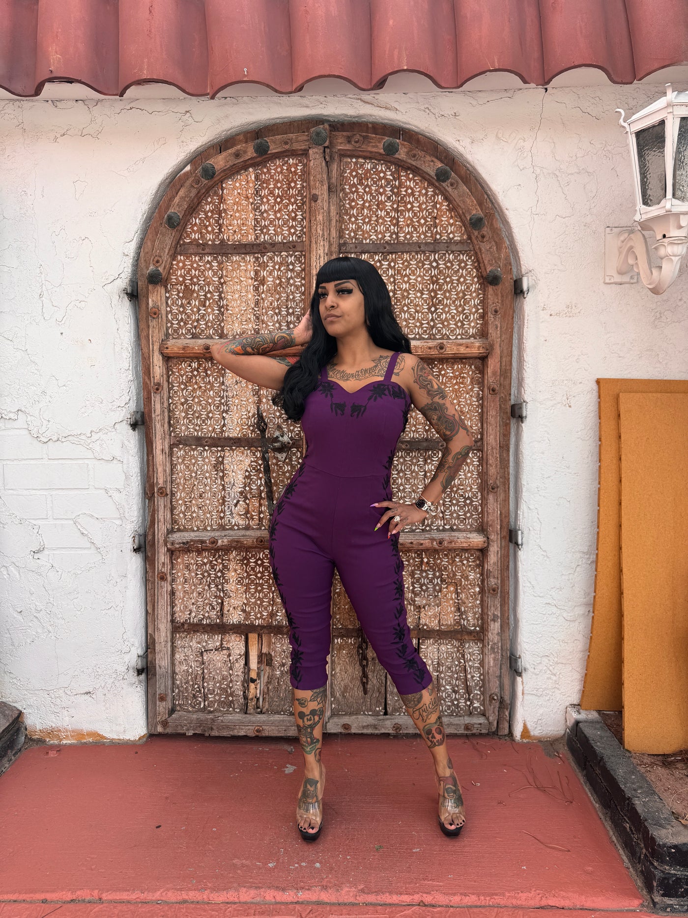 Chelada jumpsuit plum